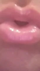 Blowjob lips pumped up slut