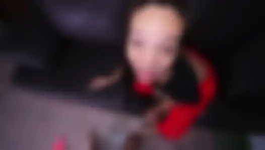 Ayira's Oiled Big Ass in Ripped Red Leggings - rough Anal & Facial Blast