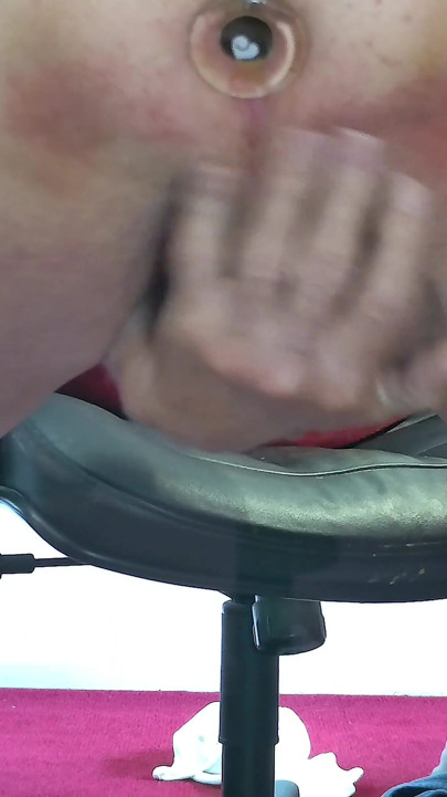Riding a Large Transparent Cock for My Fans