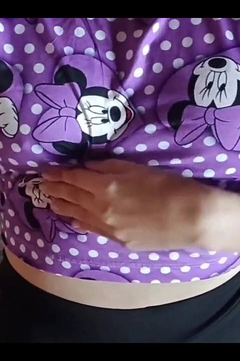 Cute Girl in Pajamas Touches Her Ass and Cums on Her Stepdad's Bed