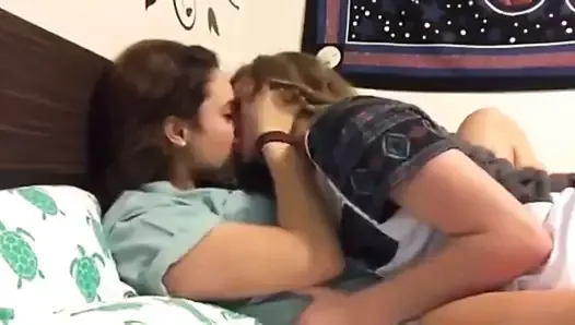 Girls kissing