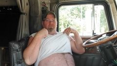 Perv playing in truck