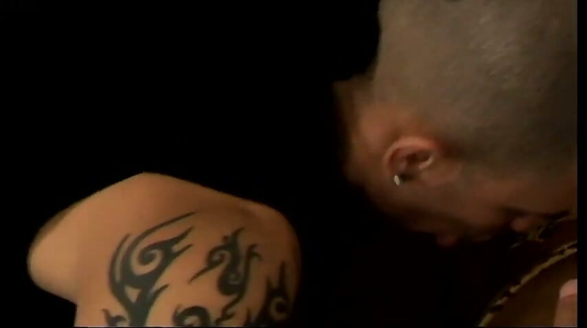 Stud gets his ass filled with tranny cock and fucked and creams shemale