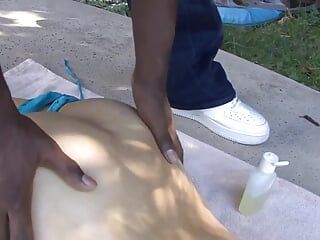 Chavon Taylor a dark skinned slut gets her pussy penetrated