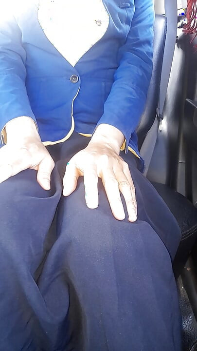 Crossdressing Wearing Woman Bca Bank Uniform
