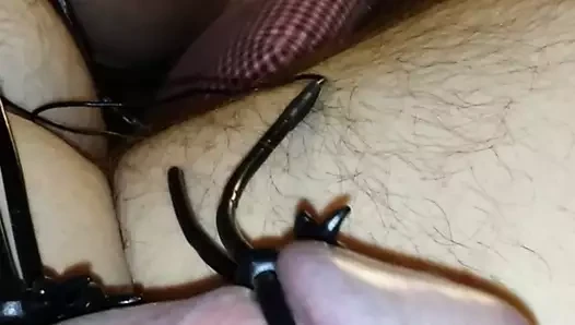 Electrosex cum atış ile delik penis fişi