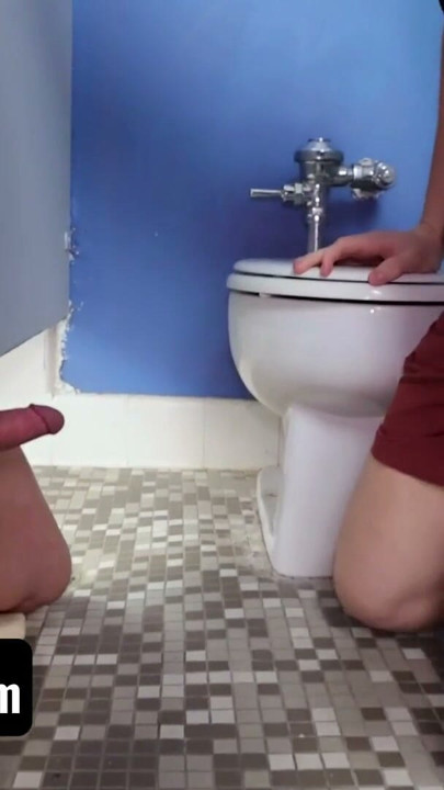 Hot Twink Gets Caught Masturbating in Public Bathroom and Gets His Ass Fucked by Monster Cock | Clip 1