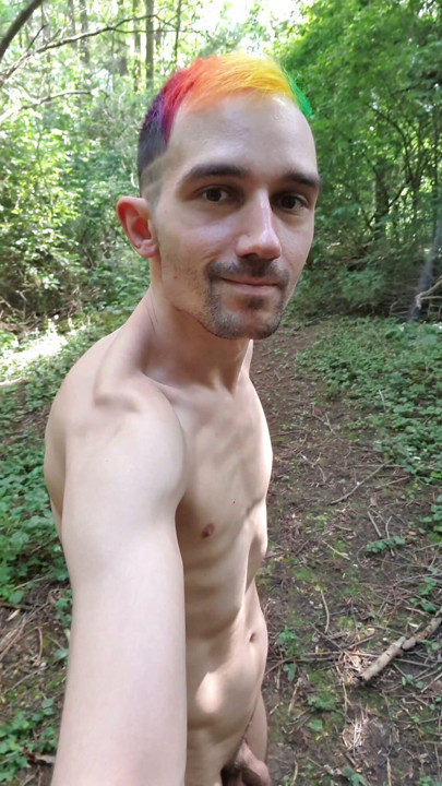 nude in the city park | Clip 1