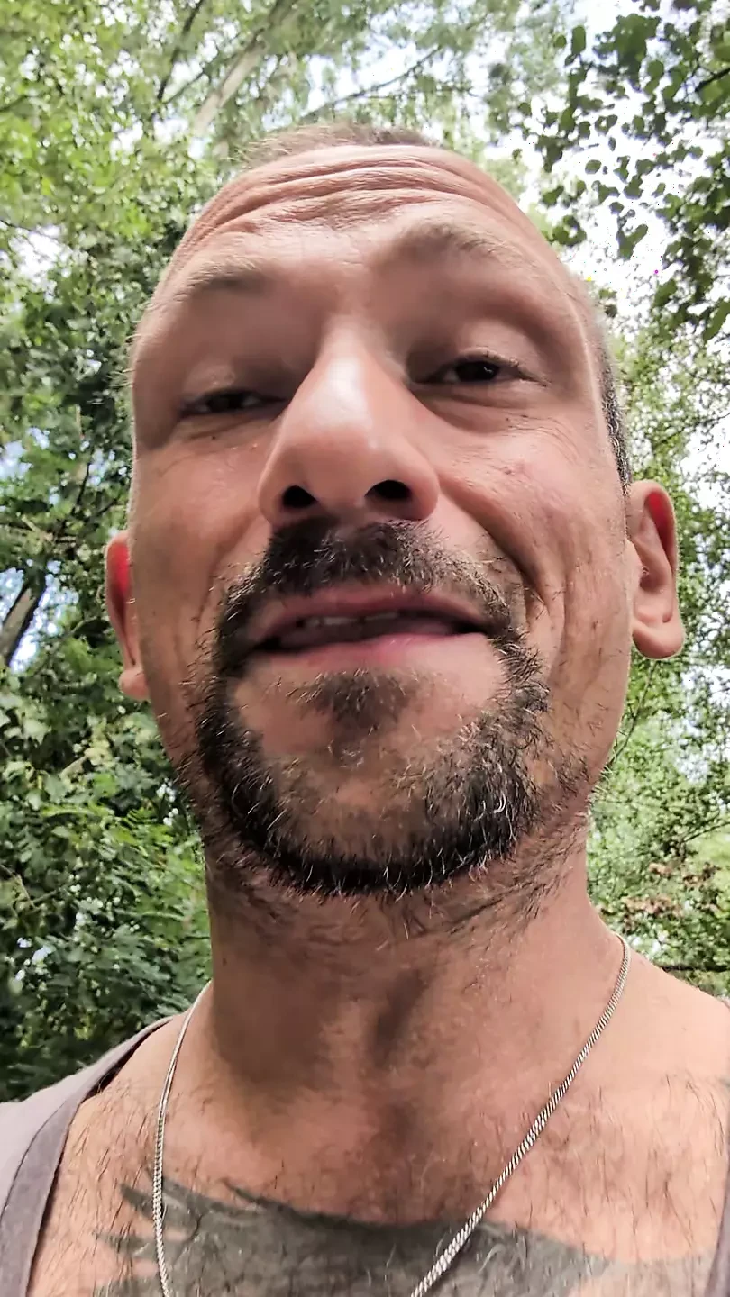 Wanking in the park