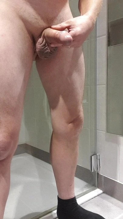 Husband shoots a river of cum