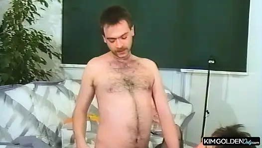 Heisser Sex mit goldener Schoenheit