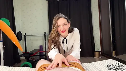 Seksi bir sekreterle anal seks. Ana karakter gibi hisset. POV