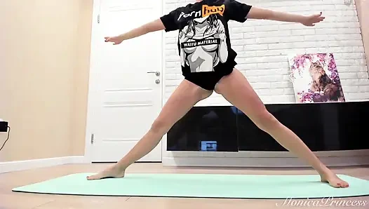 Bare Legs, Tight Shorts: My Yoga Routine