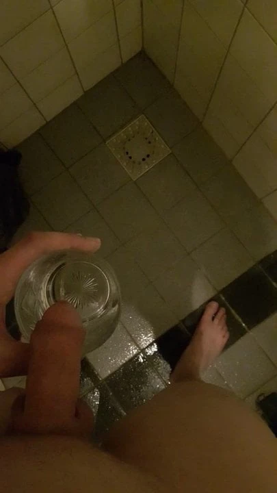 having a drink