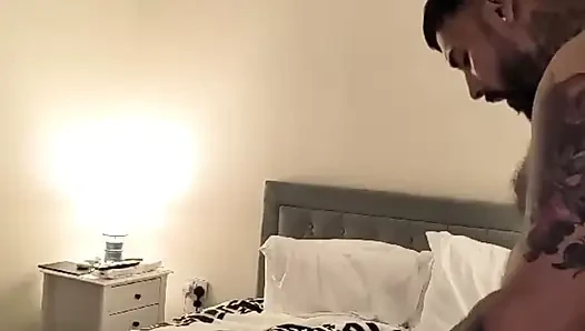 Fucked hard over the bed by my Romanian husband