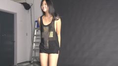 Asiatische Mädchen-Fotosession-Unterwäsche