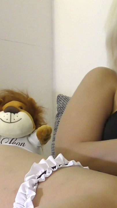 Mutual Masturbation with Big Tits Big Ass Thick & Busty Blonde French Maid ends up with a Huge Thick Cumshot and Orgasm | Clip 1