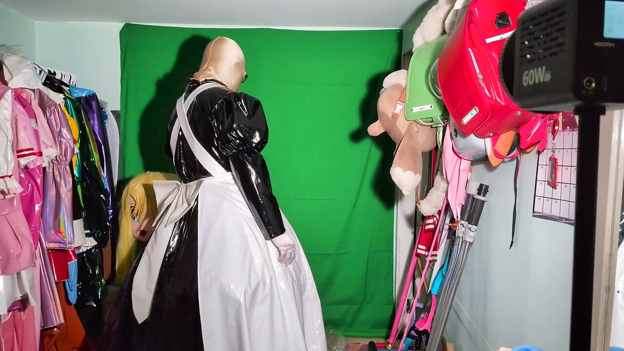 Kigurumi hizmetçi çantalı çeşitli nefes oyunu oyunları