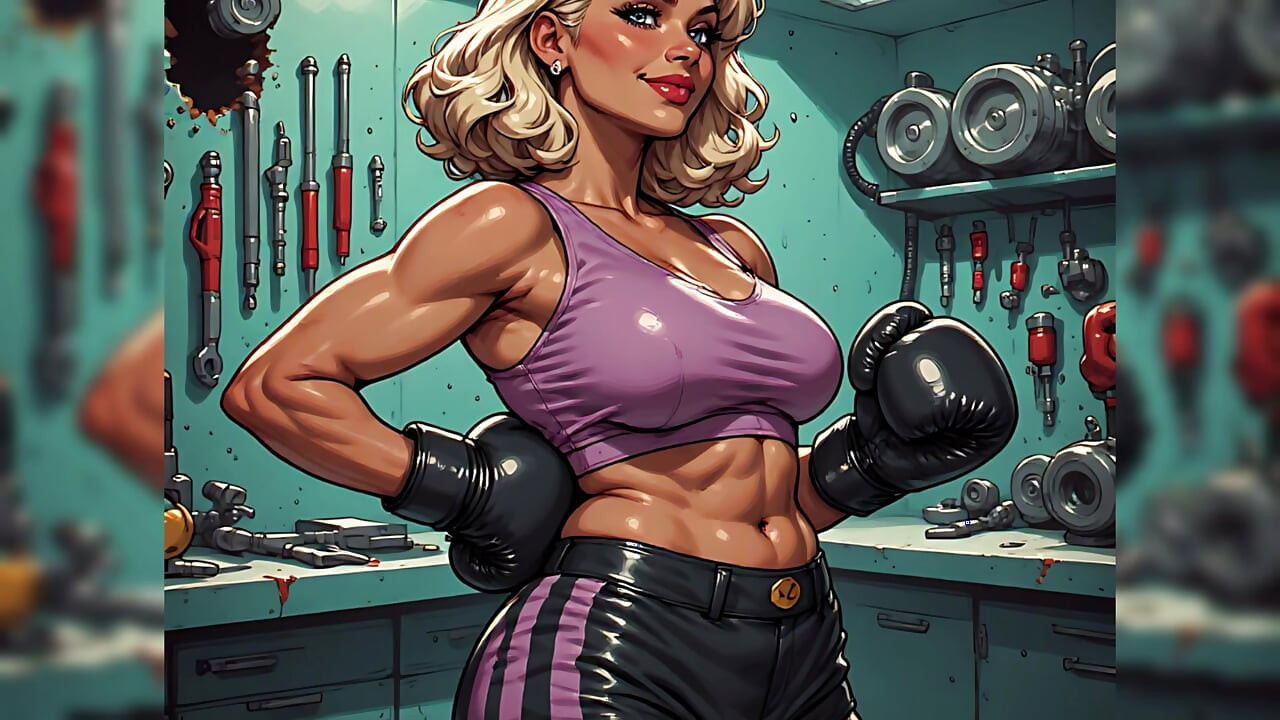 Sexy Women Boxercise Art