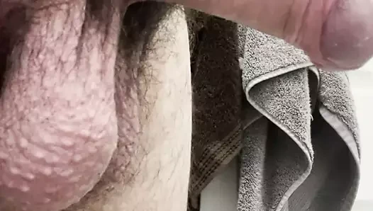 Gros plan sur une bite et des couilles