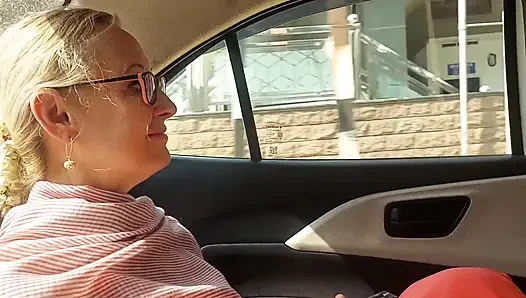 Blonde Mature Wife Enjoys Sex in Between