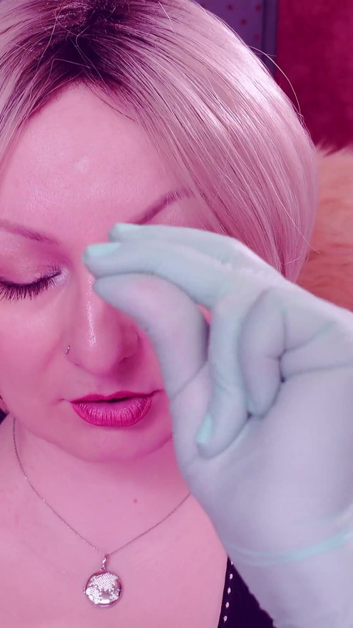 Asmr with Medical Gloves, Clicking and Clapping Hands. Arya Grander