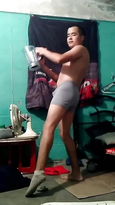 Jesus shirtless in boxer making goose cupcake smoothie video of 2020