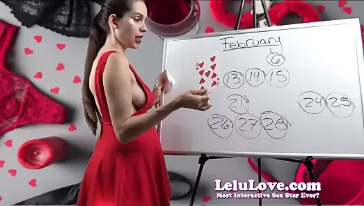 Lelu Love - график спермы на февраль 2018