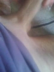 Masturbating