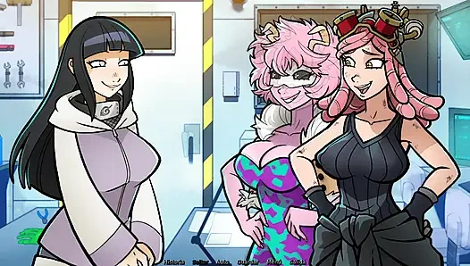 Meis Projekt – Narutos üppige Hinata Hyuga, die die große Erfindung der schönen Mei testet