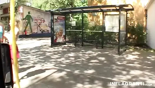 Стройных милашок долбили в дороге