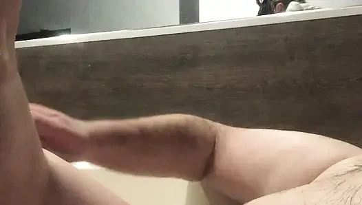 Flab fun in a jacuzzi! Slim n sexy Rachel Wriggler has slippy sliding soapy fun with a big chubby bear