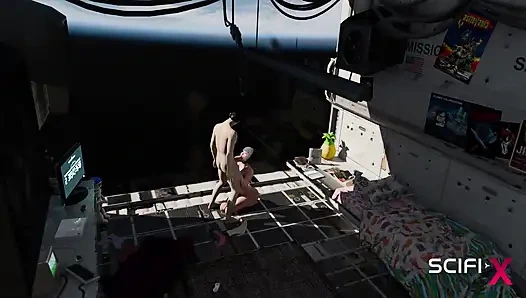 Nexus-3 Orbit Seduction - What Will Happen When His Dick Is in Her Ass and Pussy?