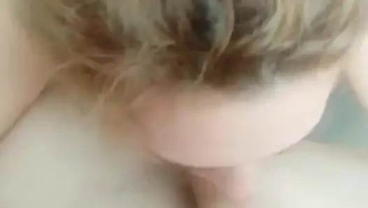 Sucking my big dick with great pleasure. It was not enough..