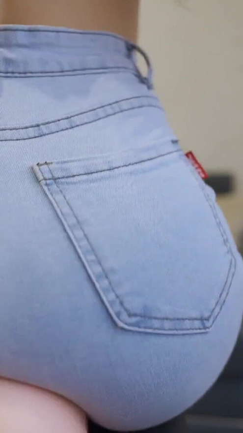 Sensual Femdom! Jeans Facesitting | Clip 3