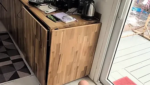 Horny Beautiful Cute Teenage Masturbation Shot from Above with Dildo and Blowjob