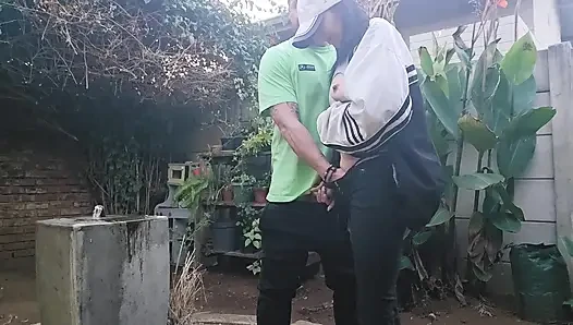 Fuck my wife on the fountain so the neighbours can watch