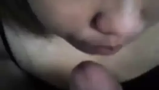 indonesian milf loves swallowing cum