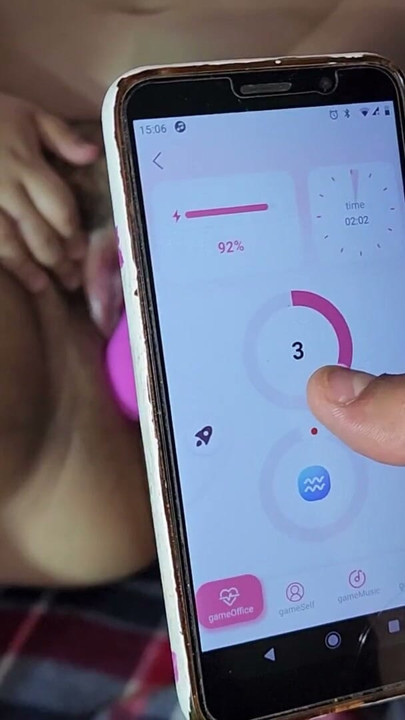 With his cellphone he can control this Honey Play Box vibrator to fuck my ass. Get 20% off with code: SADO | Clip 1