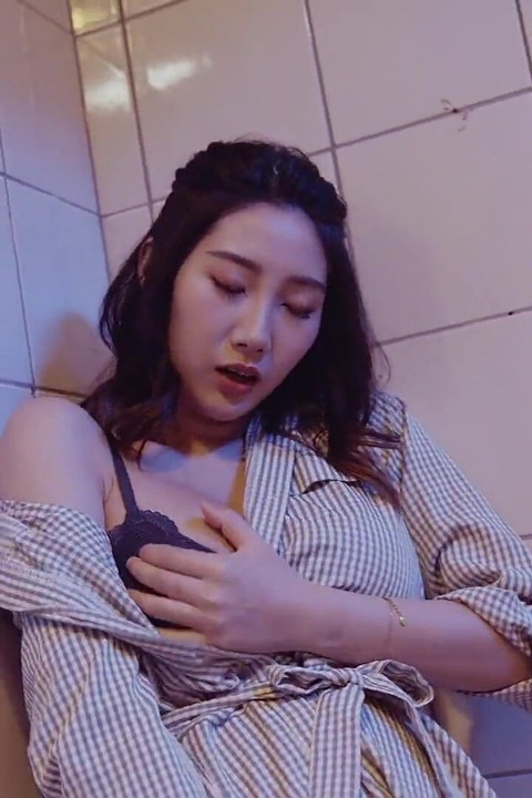 Chinese horny couple can't wait till they get back home, so they fuck in the public bathroom -Perv Milfs n Teens