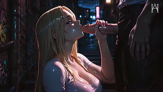 ATKINS HEAVEN - Insatiable Beauty Gets Pounded Hard In A Back Alley