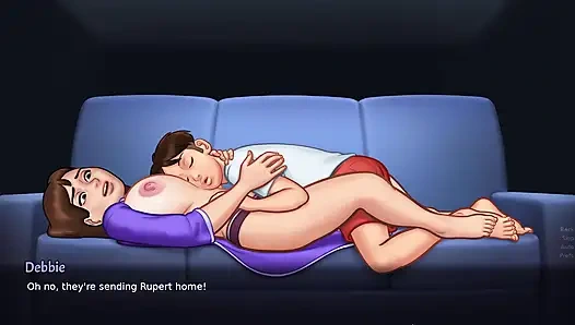 Мачеха соблазняет своего пасынок, который превратился в страстный секс (SummerTime Saga)