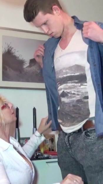 Must-see moment from "German Female Big Natural Tits Boss Seduce Young Boy to Fuck"