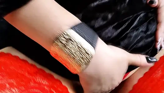 Aimee ve Peter, evlilik sözleri: kırmızı çoraplı olgun sürtük evli kadın, ağzında kalpten ve kameradan bir yarakla....))