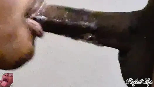 Soft Lips Sucks Cock Super Sloppy