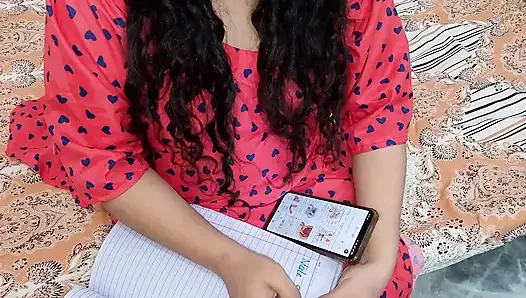 indian stepbrother helps sis with homework