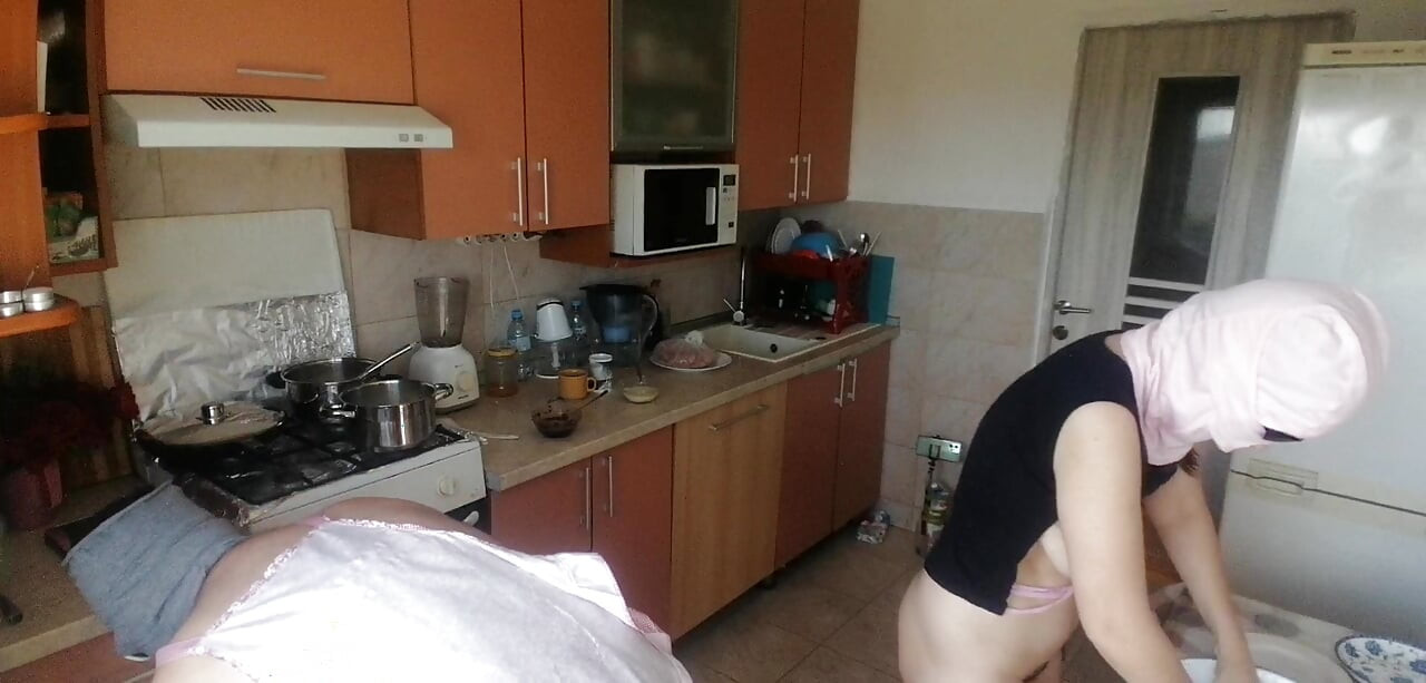 Amateur couple having crazy sex in the bedroom.