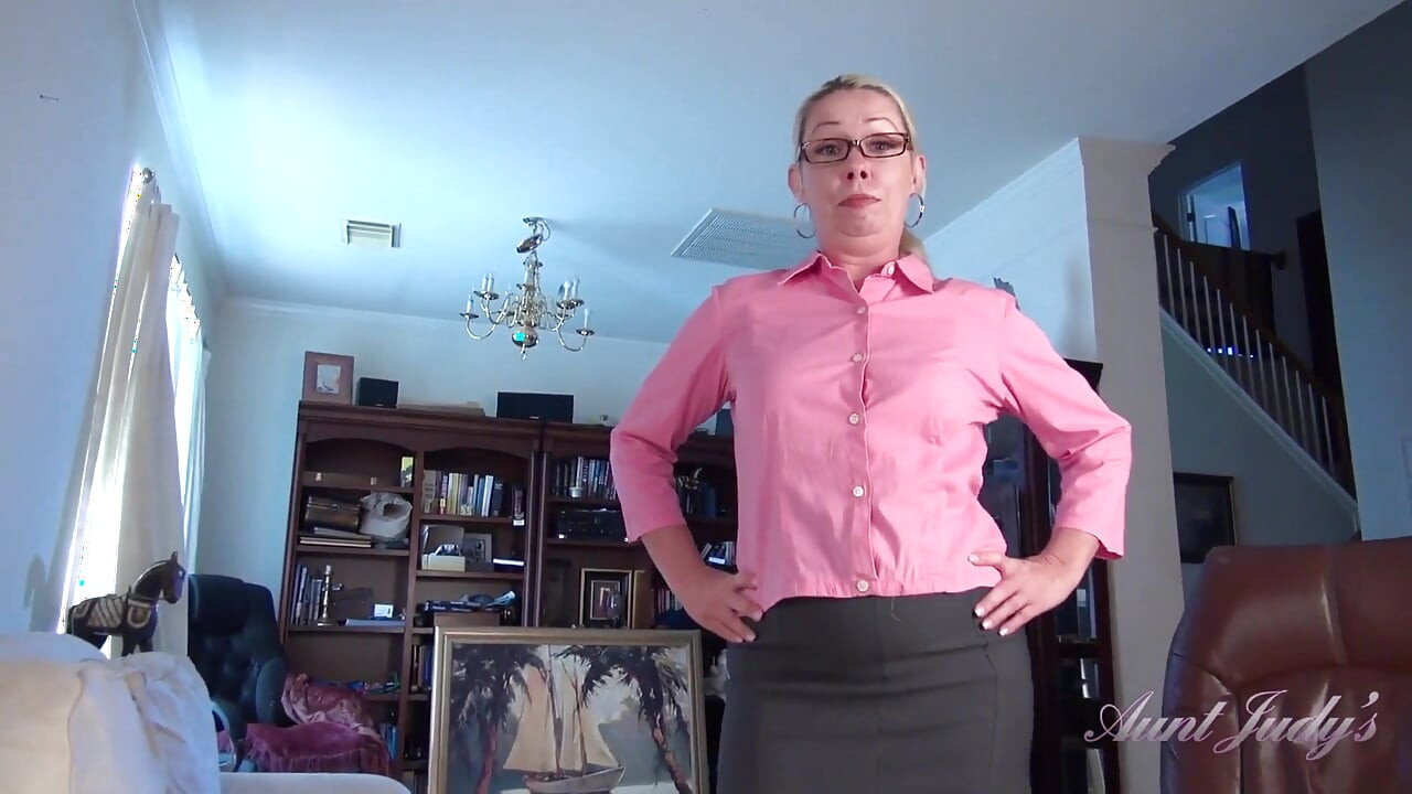 Auntjudys - Your Hairy MILF Stepaunt Liz Lets You Cum in Her Mouth (pov)