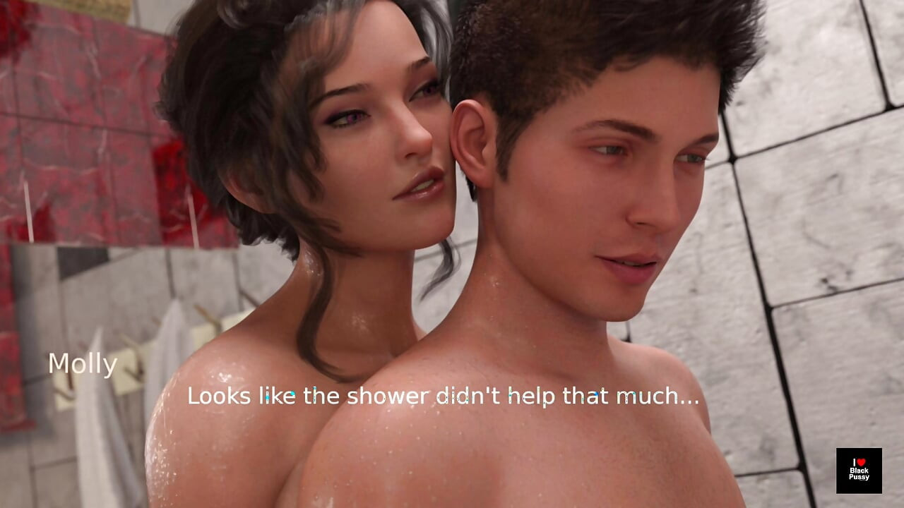 She Caught Me in the Shower and My Slave Molly & Erick Couldn't Resist Herself 3D Scene Animated