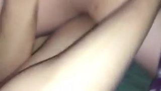 Girlfriend squirting on buddy close up